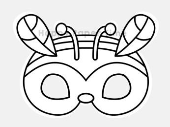 Bee mask printable template Easy kids crafts Paper Time