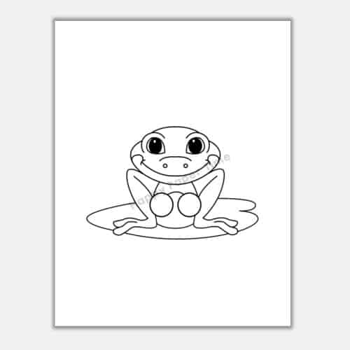 Frog finger puppet template printable animal coloring craft activity for kids