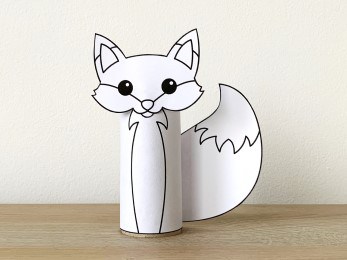 FREE fox toilet paper roll craft for kids - Coloring print - Happy Paper  Time