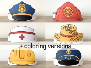 police hat template