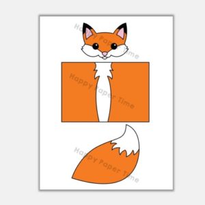 Fox toilet paper roll animal craft activity for kids