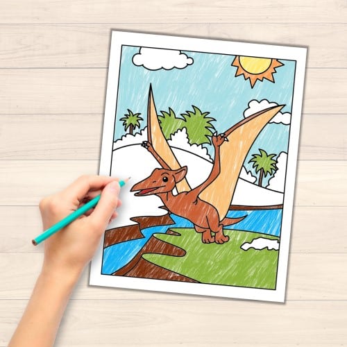 Dinosaurs coloring pages printable craft activity for kids