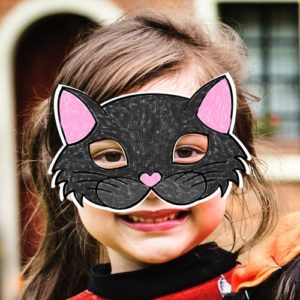 Cat costume diy mask printable craft for kids