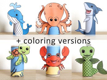 Personalized Sea Animals Bath Towels For Kids - Sea Creatures
