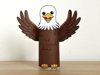 Eagle toilet paper printable craft for kids