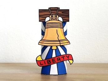 Liberty Bell toilet paper printable craft for kids