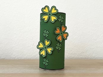 Shamrock toilet paper printable St. Patrick's Day craft for kids