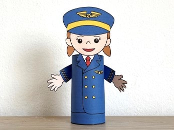 pilot toilet paper roll printable craft activity for kids