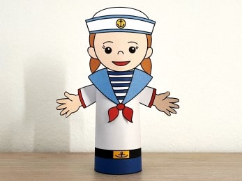 sailor toilet paper roll printable craft activity for kids