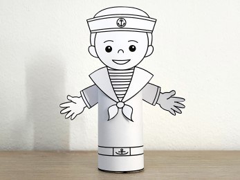 sailor toilet paper roll printable coloring craft activity for kids