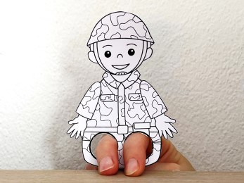 soldier toilet paper roll printable coloring army craft activity for kids